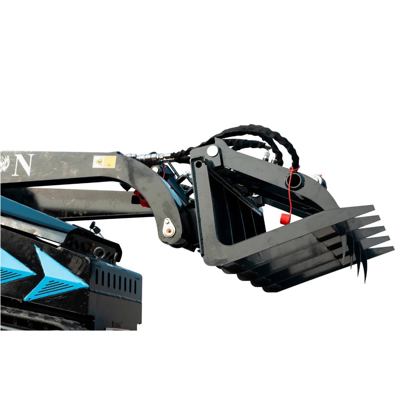 Hydraulic Wood Grabber Attachment Mini Skid Steer TYPHON STOMP X1300 & STOMP 509 View 1