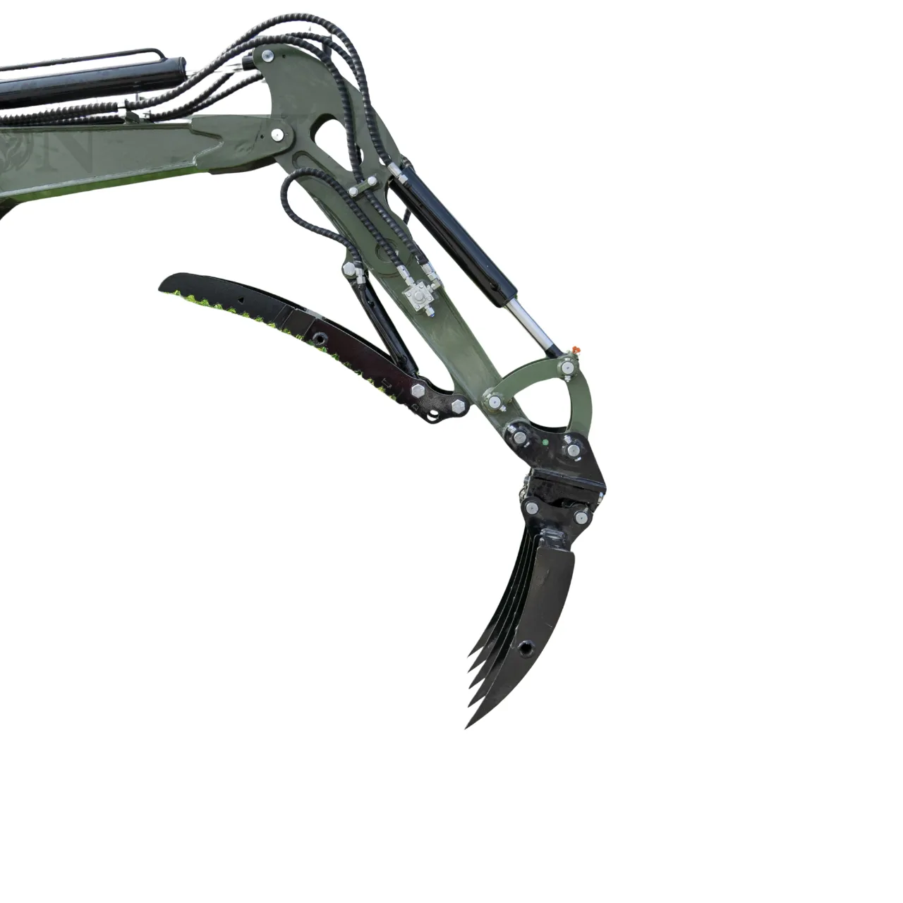 Mini Excavator Rake Compact Attachment General for for TERROR XXV and other 2.1-3 Ton Mini Excavators USA View 2