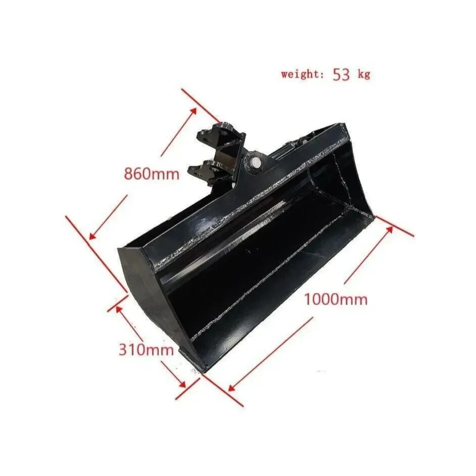 Excavator Attachment 1000mm Tilt Bucket 39" Hydraulic Tilting Bucket Heavy Duty USA TERROR X2 PRO View 2