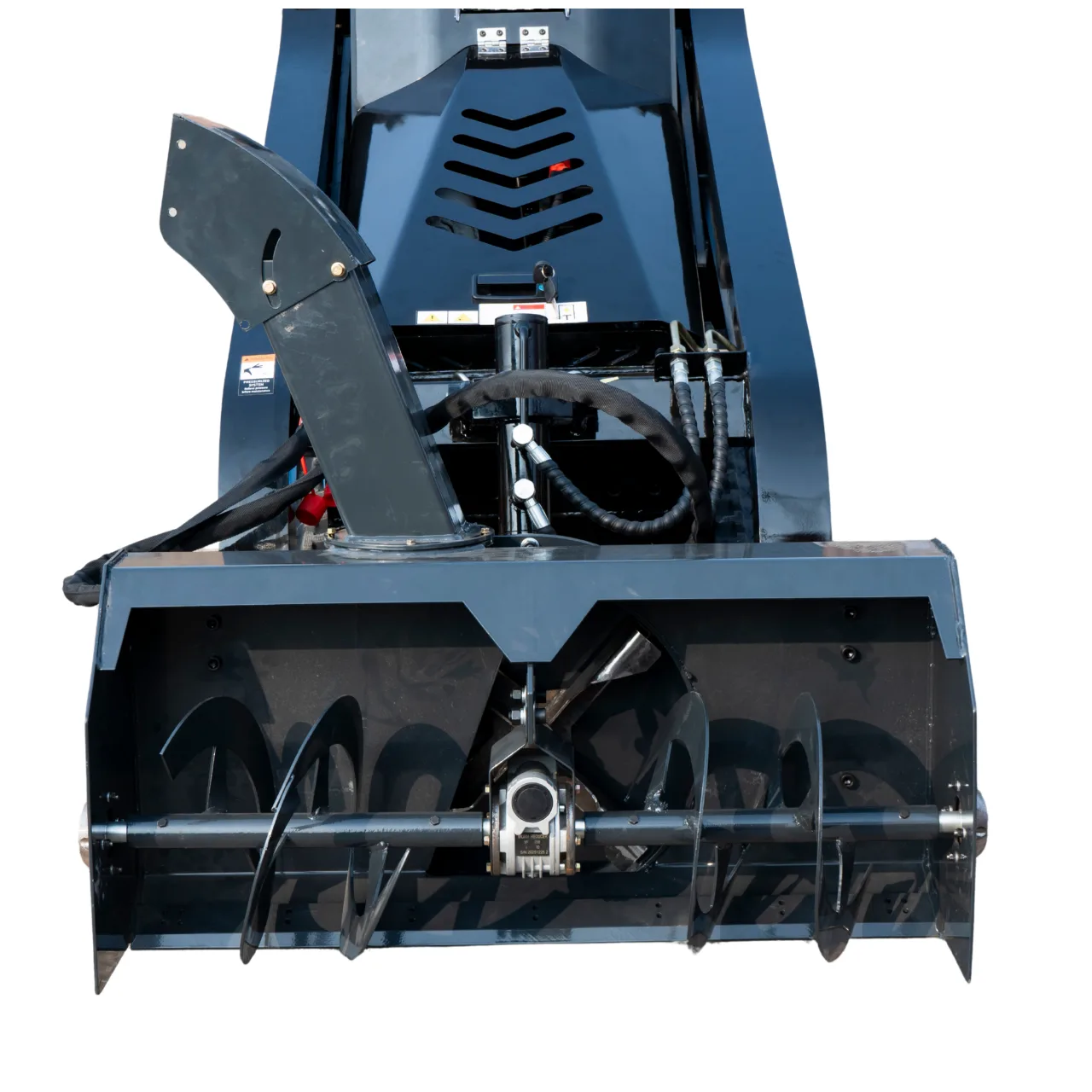 1100mm Hydraulic Snow Blower Attachment for TYPHON STOMP X1300 & STOMP 509 Mini Skid Steers View 2