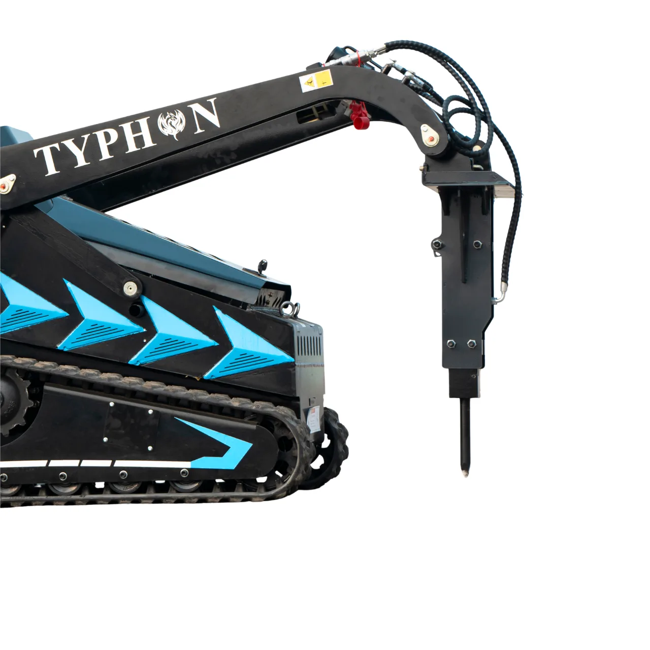 Hydraulic Rock & Concrete Breaker Hammer for TYPHON STOMP X1300 & STOMP 509 Mini Skid Steer Loader View 2