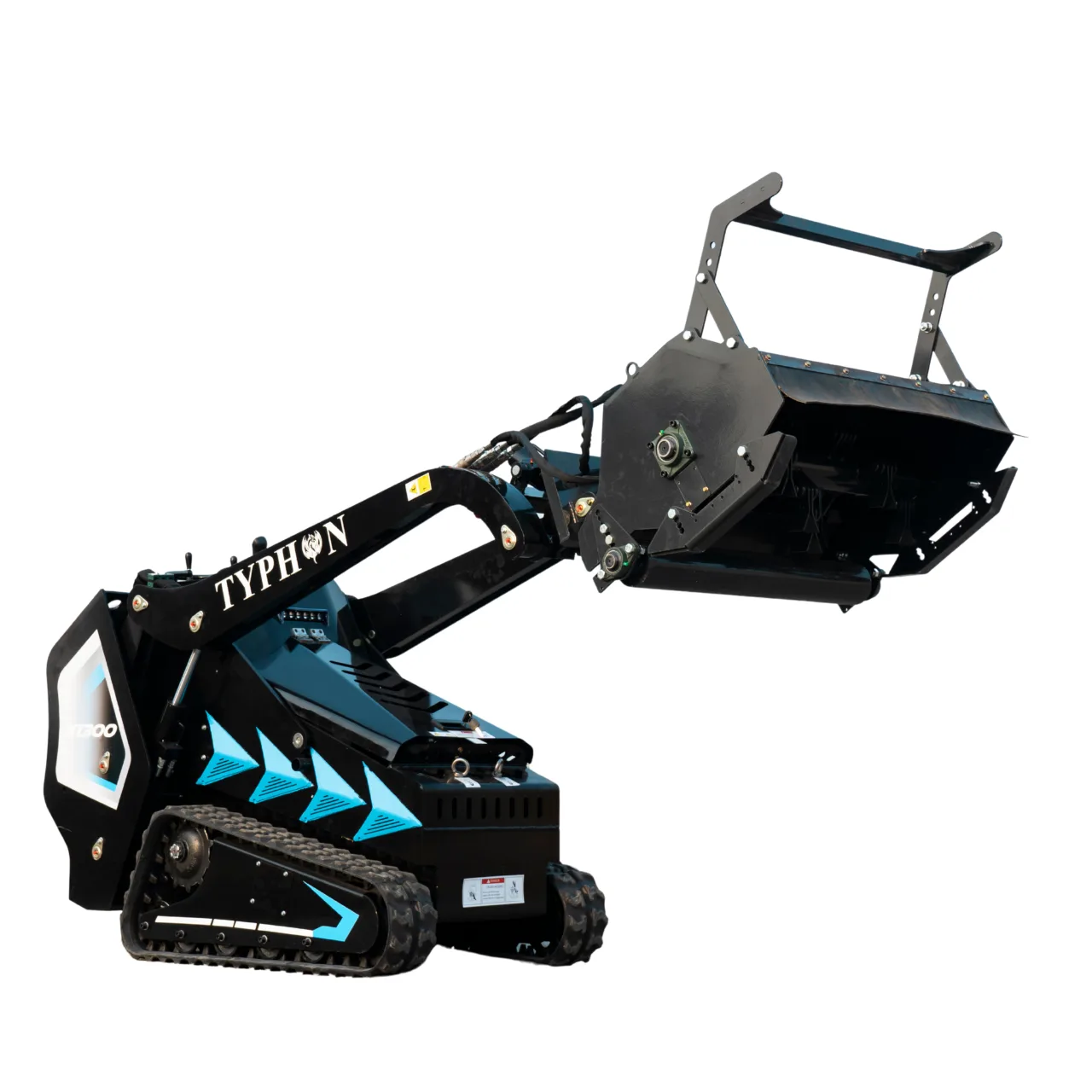 New TYPHON STOMP X1300 & STOMP 509 Mini Skid Steer Forestry Mulcher Attachment View 2