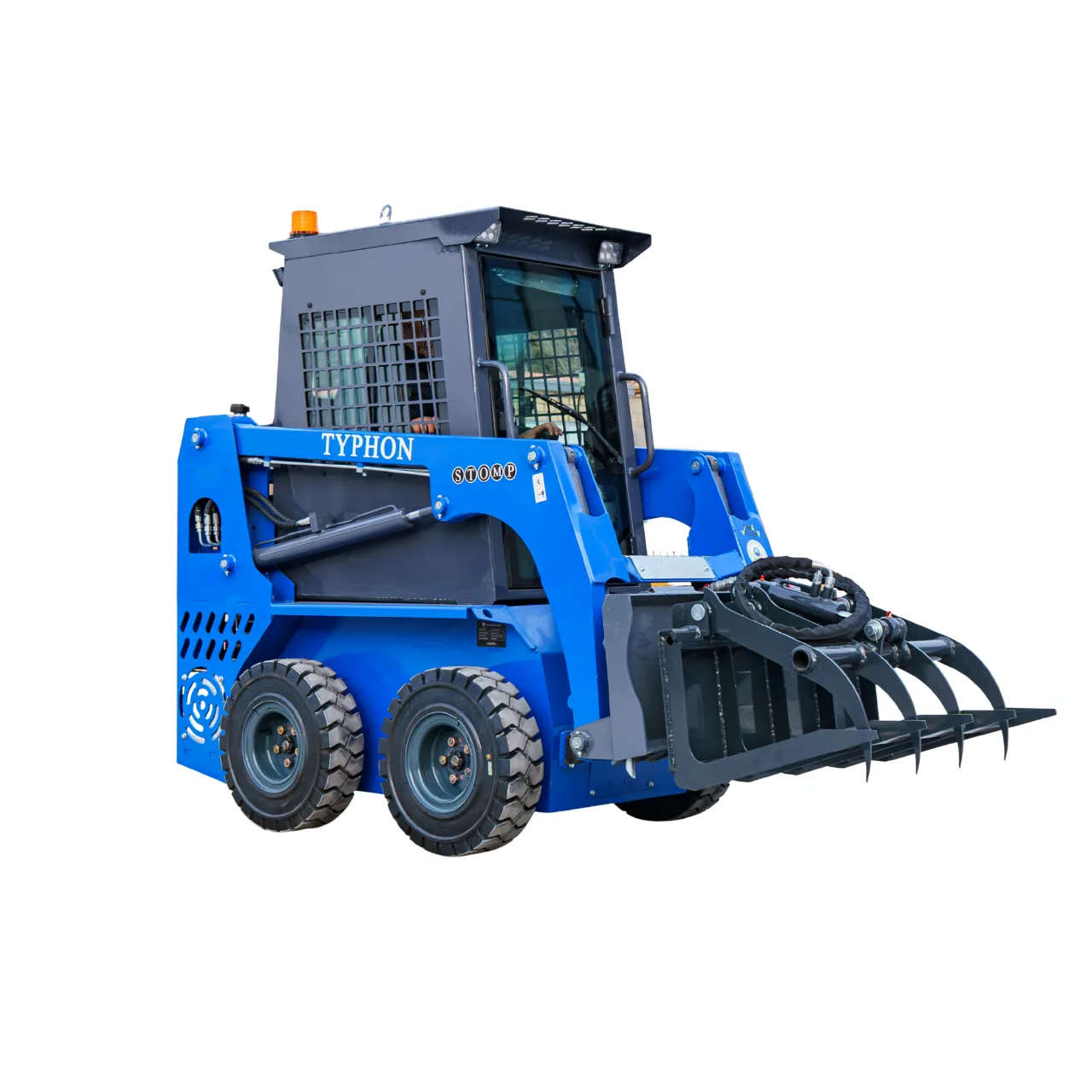 Hydraulic Wood Grabber Attachment Mini Skid Steer TYPHON STOMP X1300 & STOMP 509 View 2