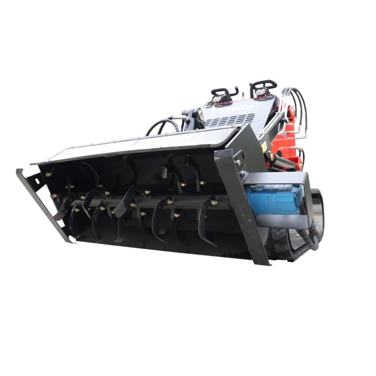 Skid Steer Loader Rotary Plow Tiller Attachment USA View 2