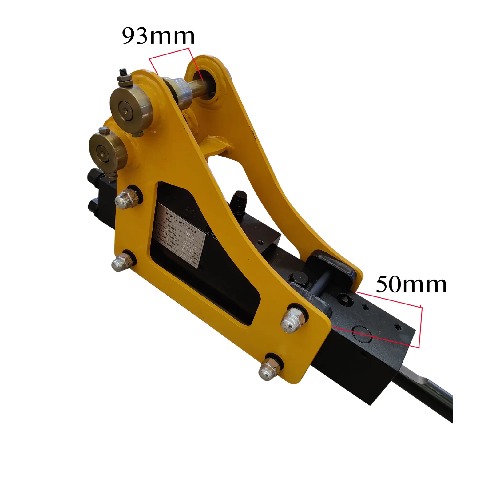 TYPHON Attachments Hydraulic Break Hammer Attachment for Mini Digger USA View 3