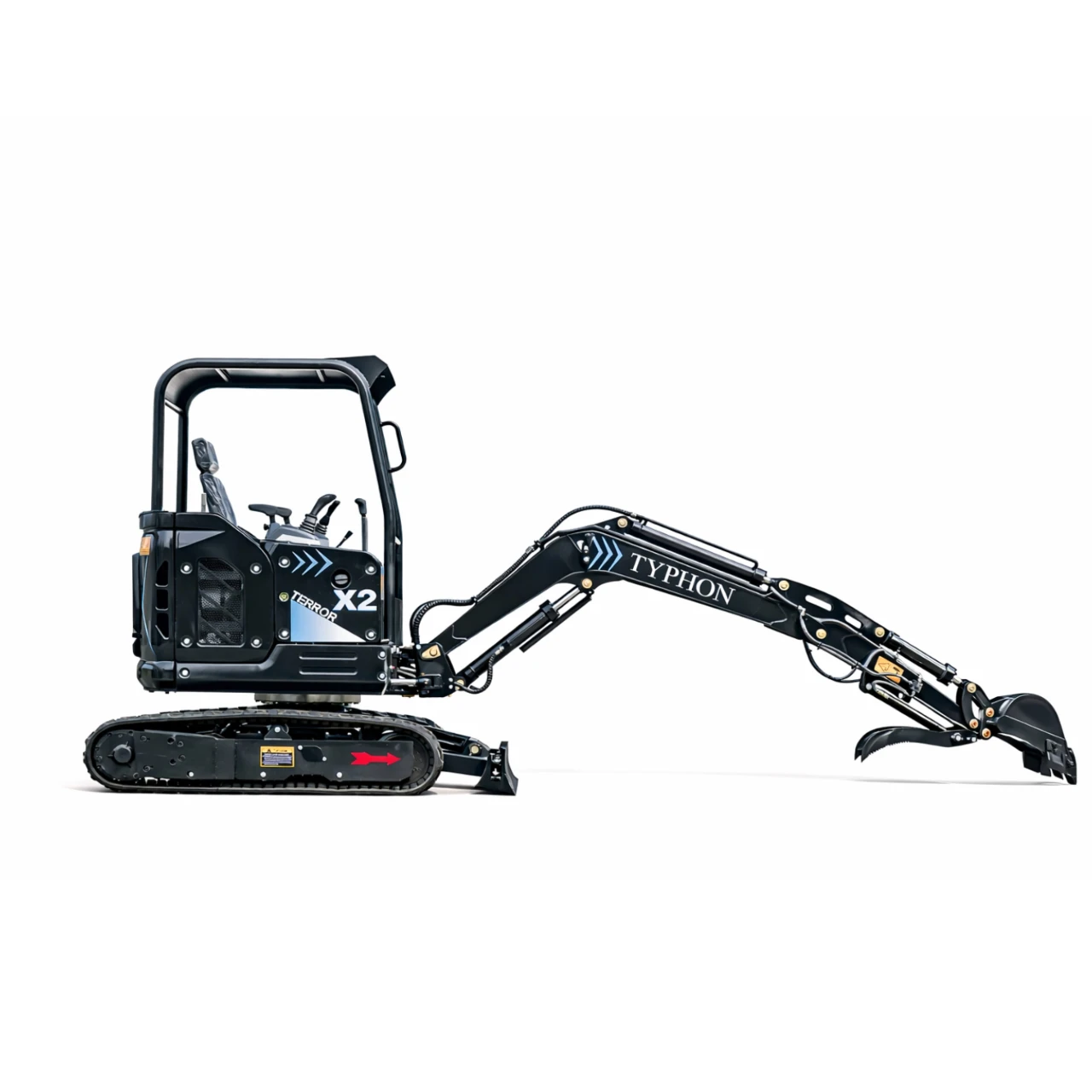 TYPHON TERROR X2 Max Canopy Mini Excavator Powerful 2.5 Ton Compact Machine with Yanmar Engine Advanced Hydraulic System View 3