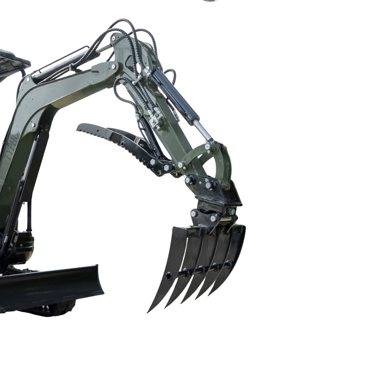 Mini Excavator Rake Compact Attachment General for for TERROR XXV and other 2.1-3 Ton Mini Excavators USA View 3