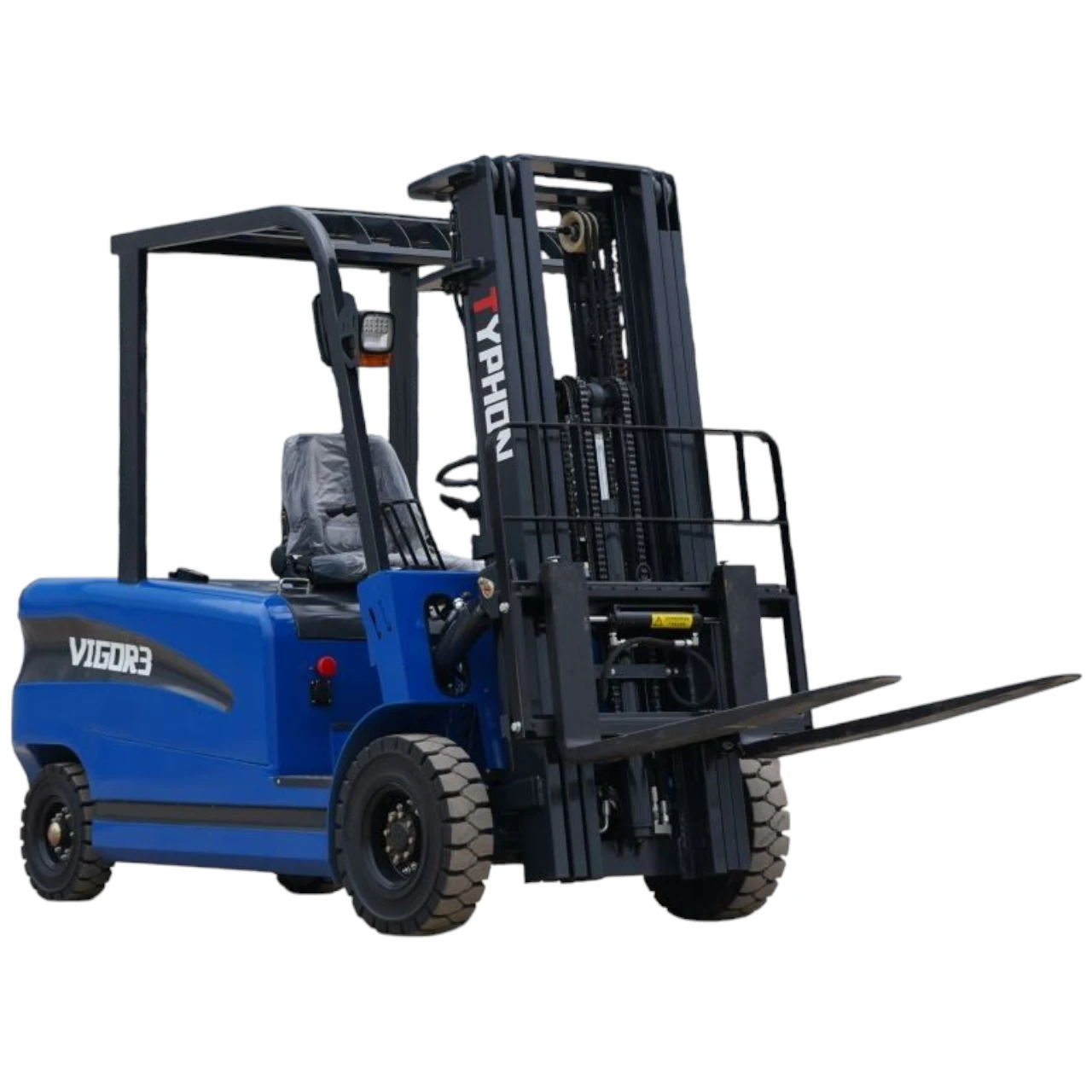 New 2025 TYPHON VIGOR 3.0 Blue Electric Forklift 3 Ton Lifter Lift Truck Jitney Hi-Lo View 3