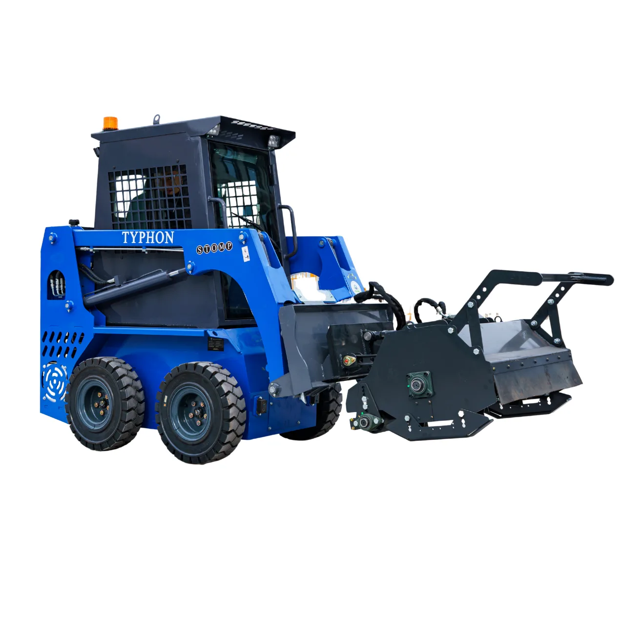 New TYPHON STOMP X1300 & STOMP 509 Mini Skid Steer Forestry Mulcher Attachment View 3