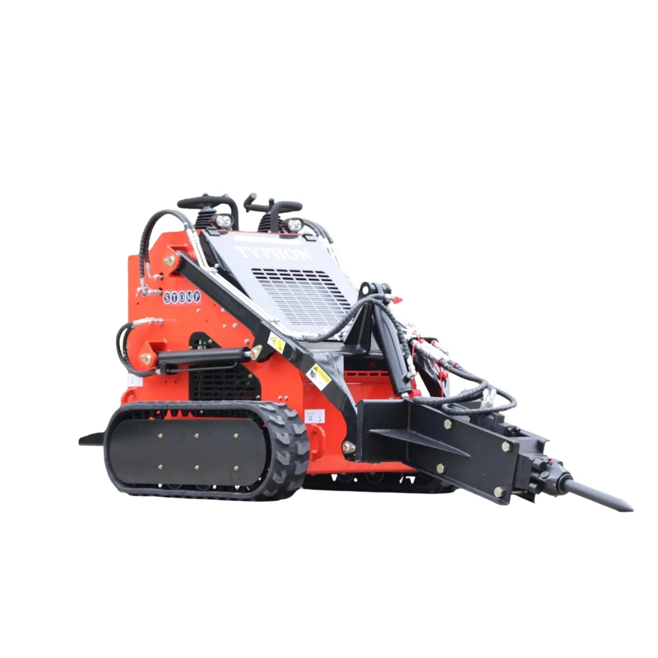 Skid Steer Loader Hydraulic Hammer Concrete Breaker Attachment USA View 3