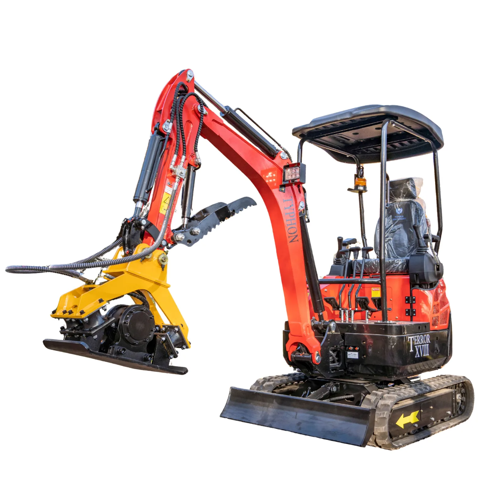 TYPHON Compatible Hydraulic Plate Compactor Attachment for Mini Excavators 1 Ton to 2 Ton View 3