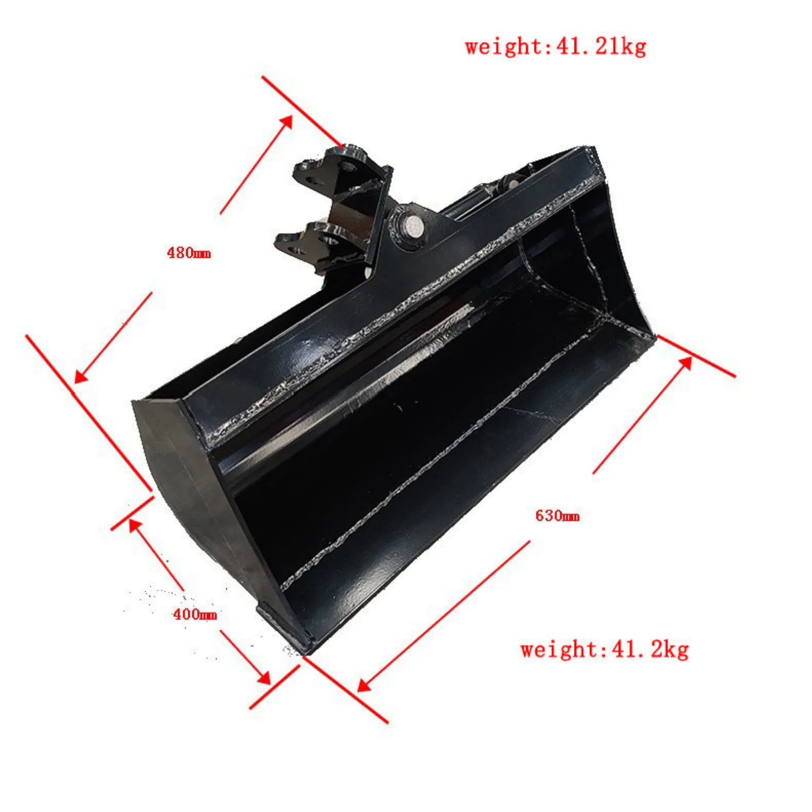 600mm Tilting Bucket: Attachment for TYPHON Mini Excavators USA View 4
