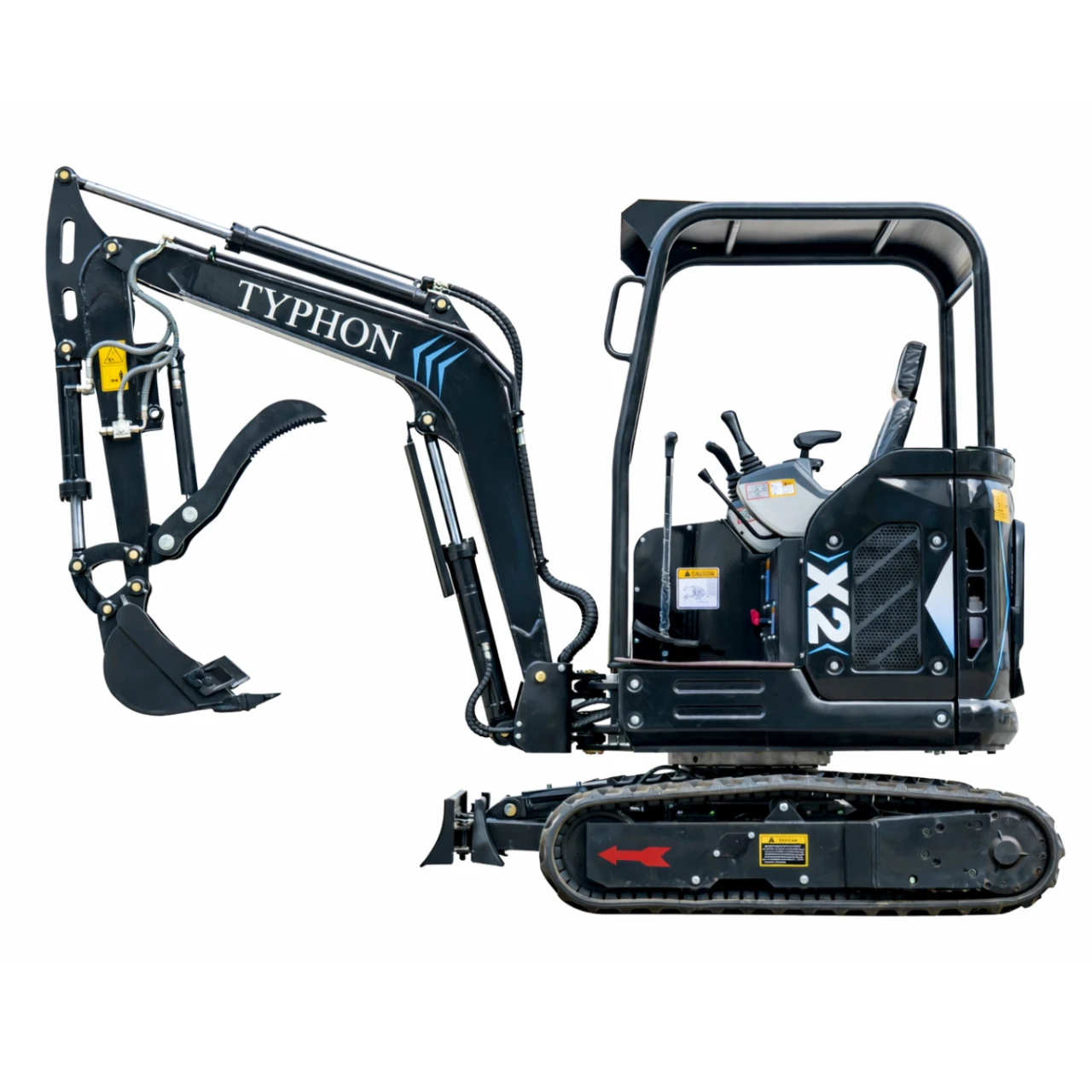TYPHON TERROR X2 Max Canopy Mini Excavator Powerful 2.5 Ton Compact Machine with Yanmar Engine Advanced Hydraulic System View 4