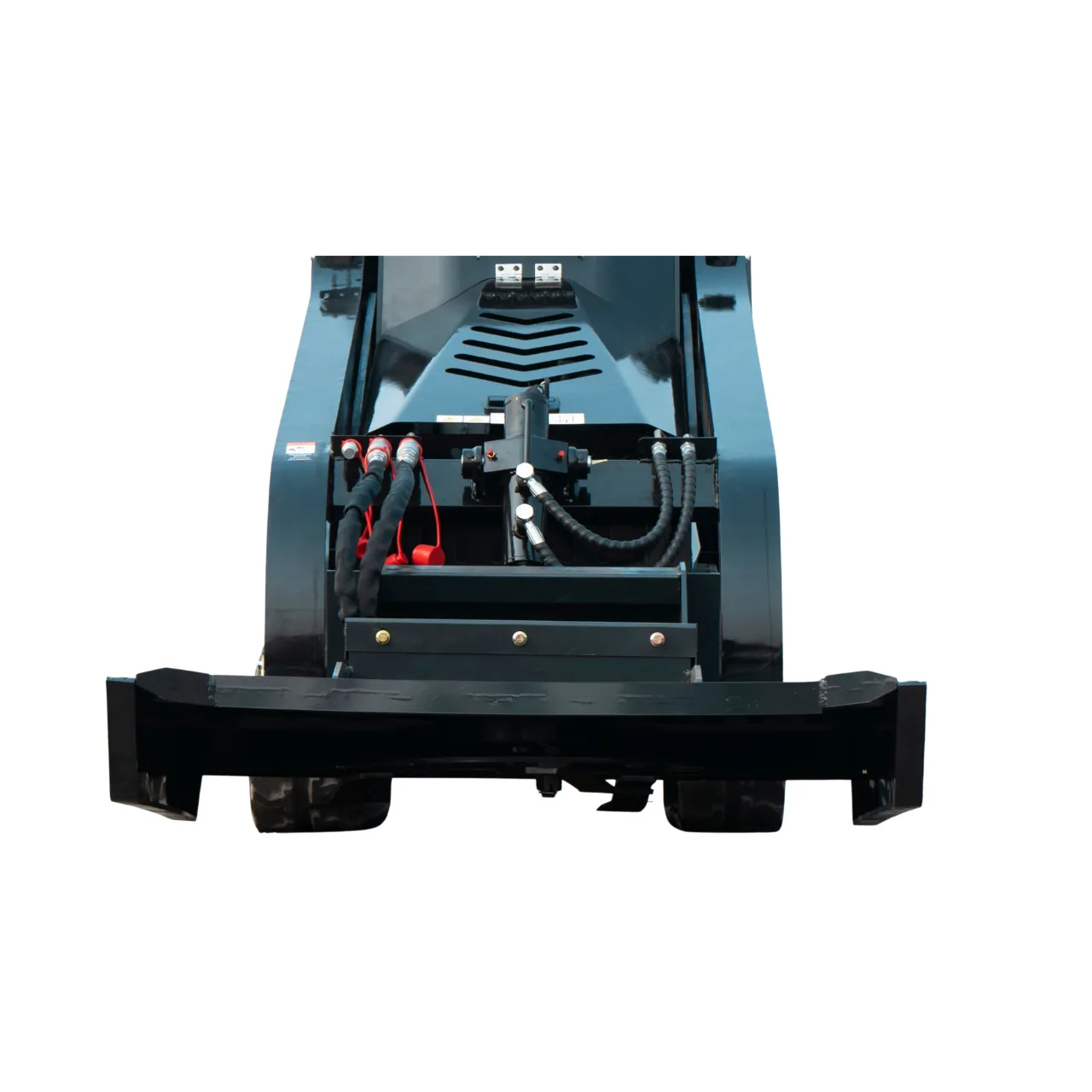 Heavy-Duty 3-Blade Hydraulic Brush Mower Attachment for TYPHON STOMP X1300 & STOMP 509 Mini Skid Steers View 4