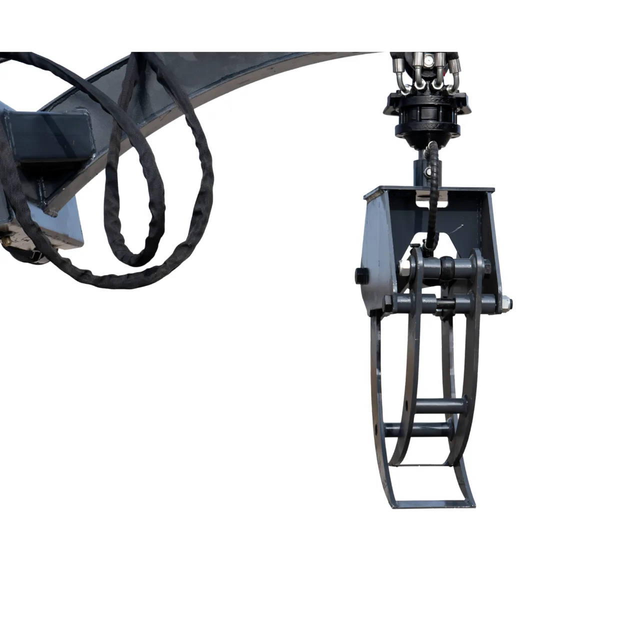 360° Hydraulic Rotary Wood Grabber for TYPHON STOMP X1300 & STOMP 509 Mini Skid Steers View 4
