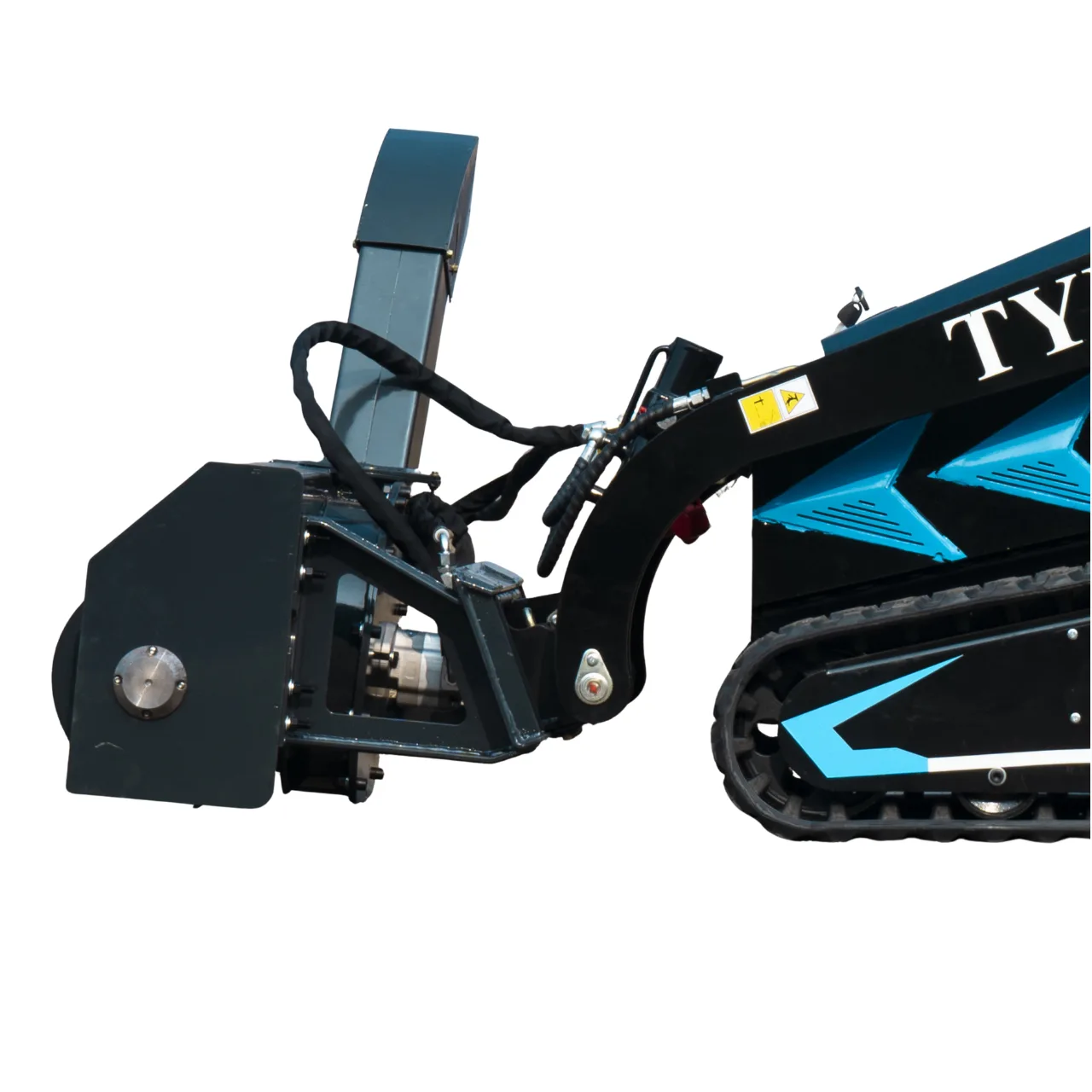 1100mm Hydraulic Snow Blower Attachment for TYPHON STOMP X1300 & STOMP 509 Mini Skid Steers View 4
