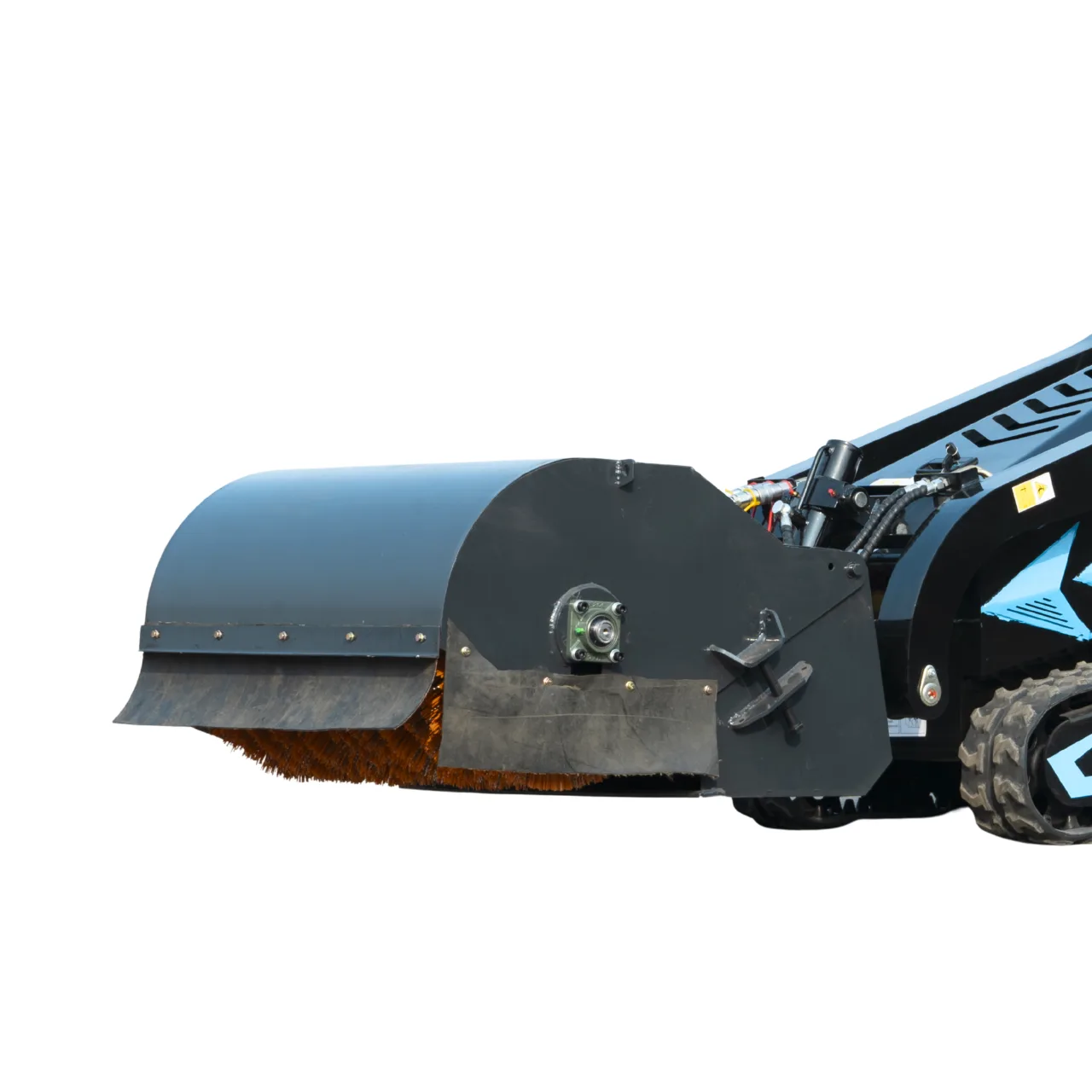 Hydraulic Pickup Sweeper Broom Attachment for TYPHON STOMP X1300 & STOMP 509 Mini Skid Steers View 4
