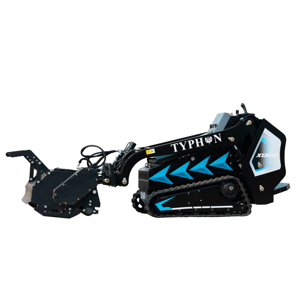 New TYPHON STOMP X1300 & STOMP 509 Mini Skid Steer Forestry Mulcher Attachment View 4