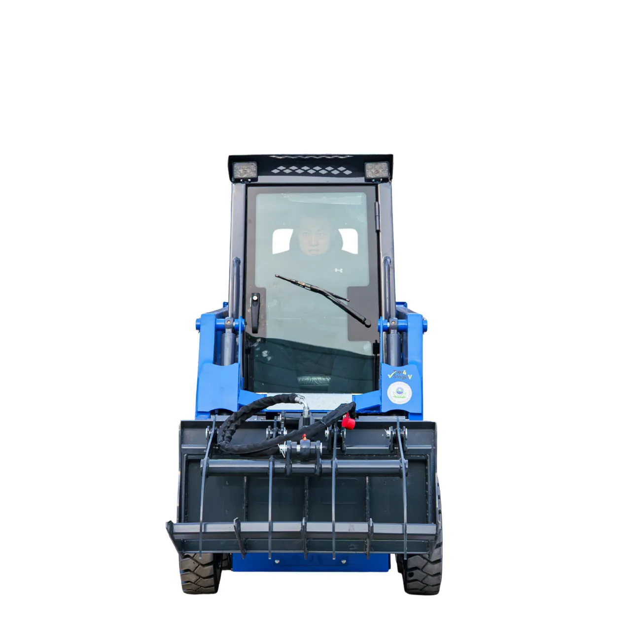 Hydraulic Wood Grabber Attachment Mini Skid Steer TYPHON STOMP X1300 & STOMP 509 View 4