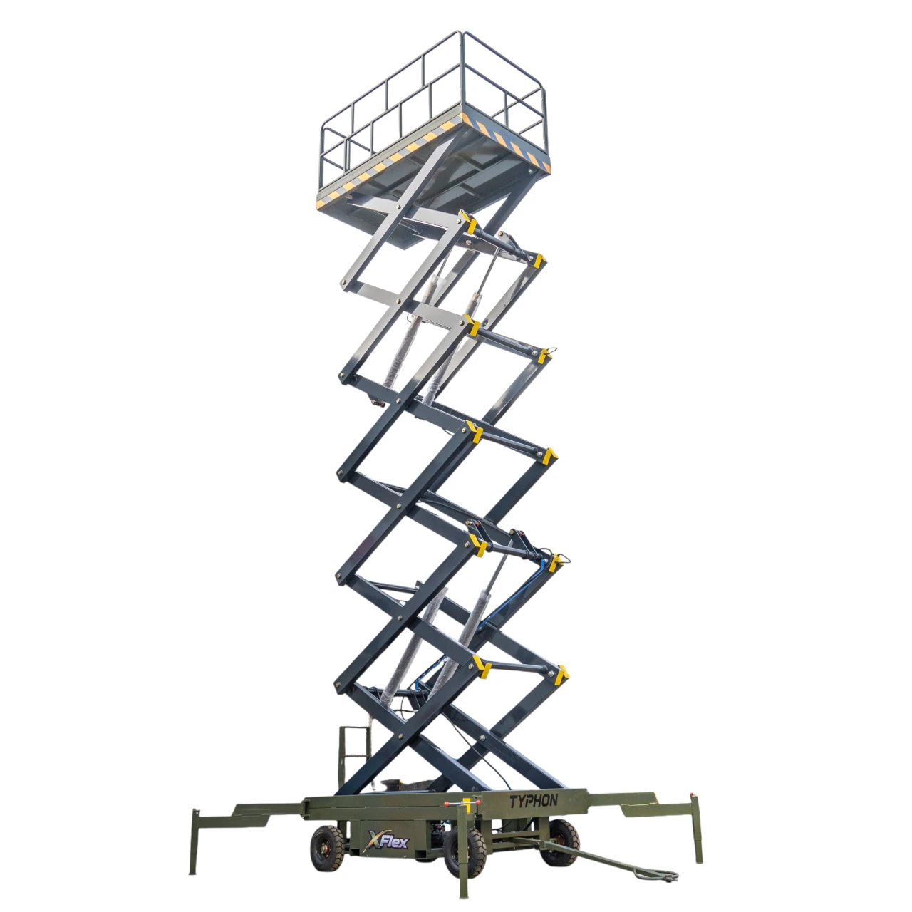 TYPHON xFlex-4065W Walk-Behind Scissor Lift 2.7 Ton with Assisted Walking, Manual outriggers of 40 ft lifting Height & 110V Electric View 4