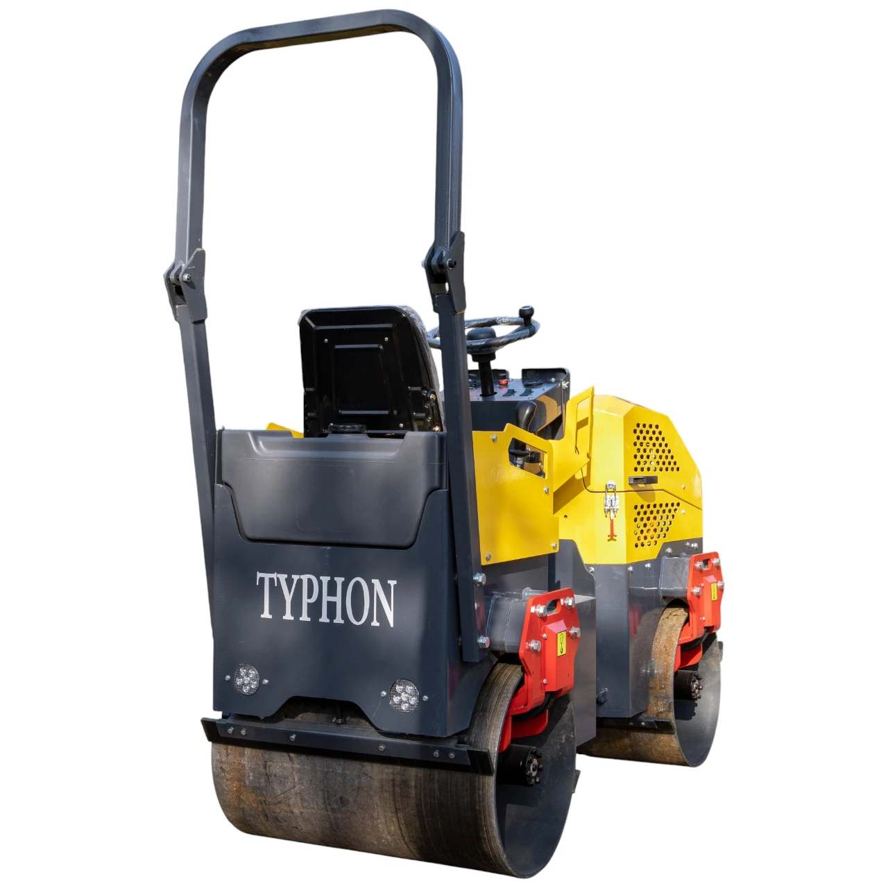 TYPHON FURY 15 Mini Road Roller 1.5Ton 13.5 hp B&S Gas Engine Hydraulic Steering View 4