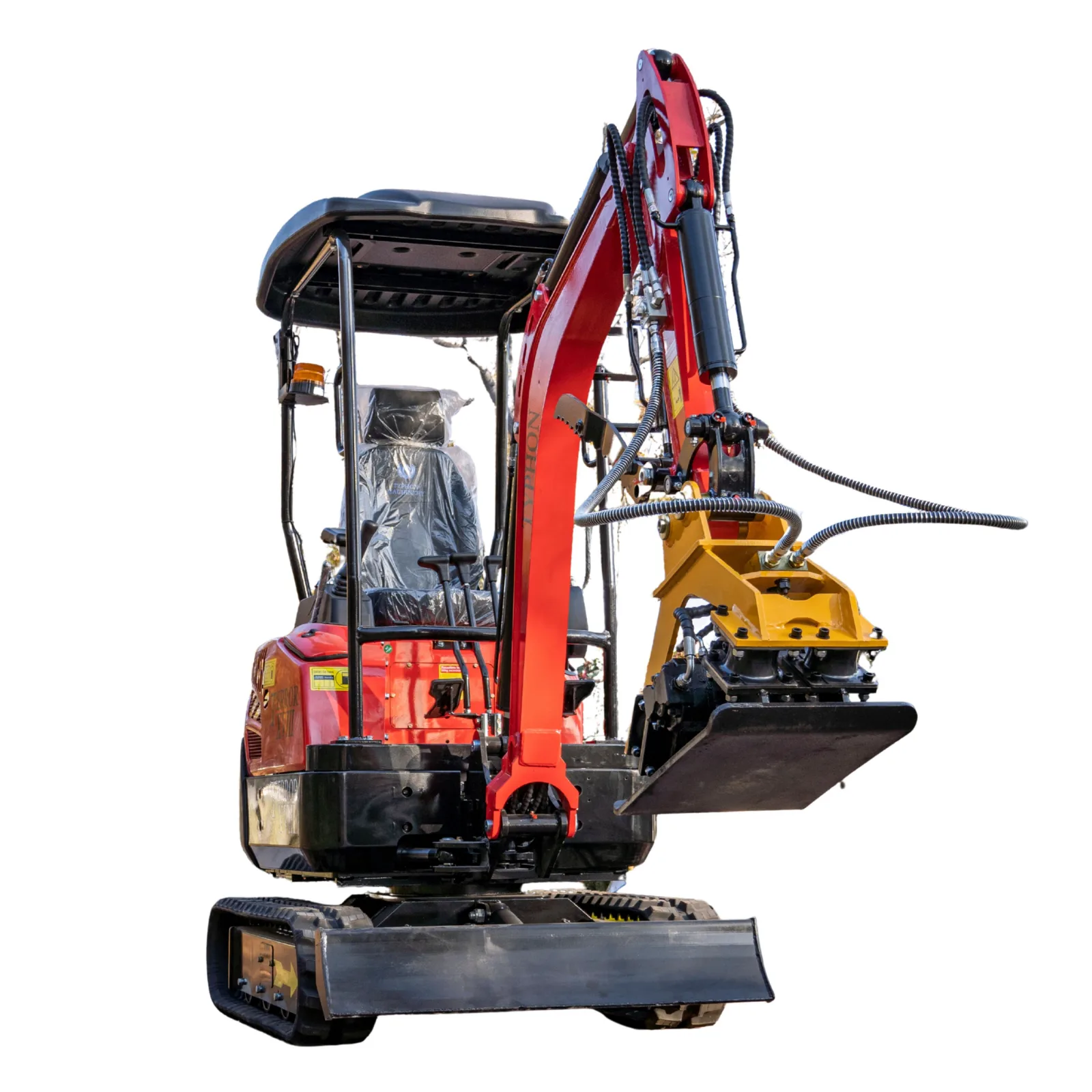 TYPHON Compatible Hydraulic Plate Compactor Attachment for Mini Excavators 1 Ton to 2 Ton View 4