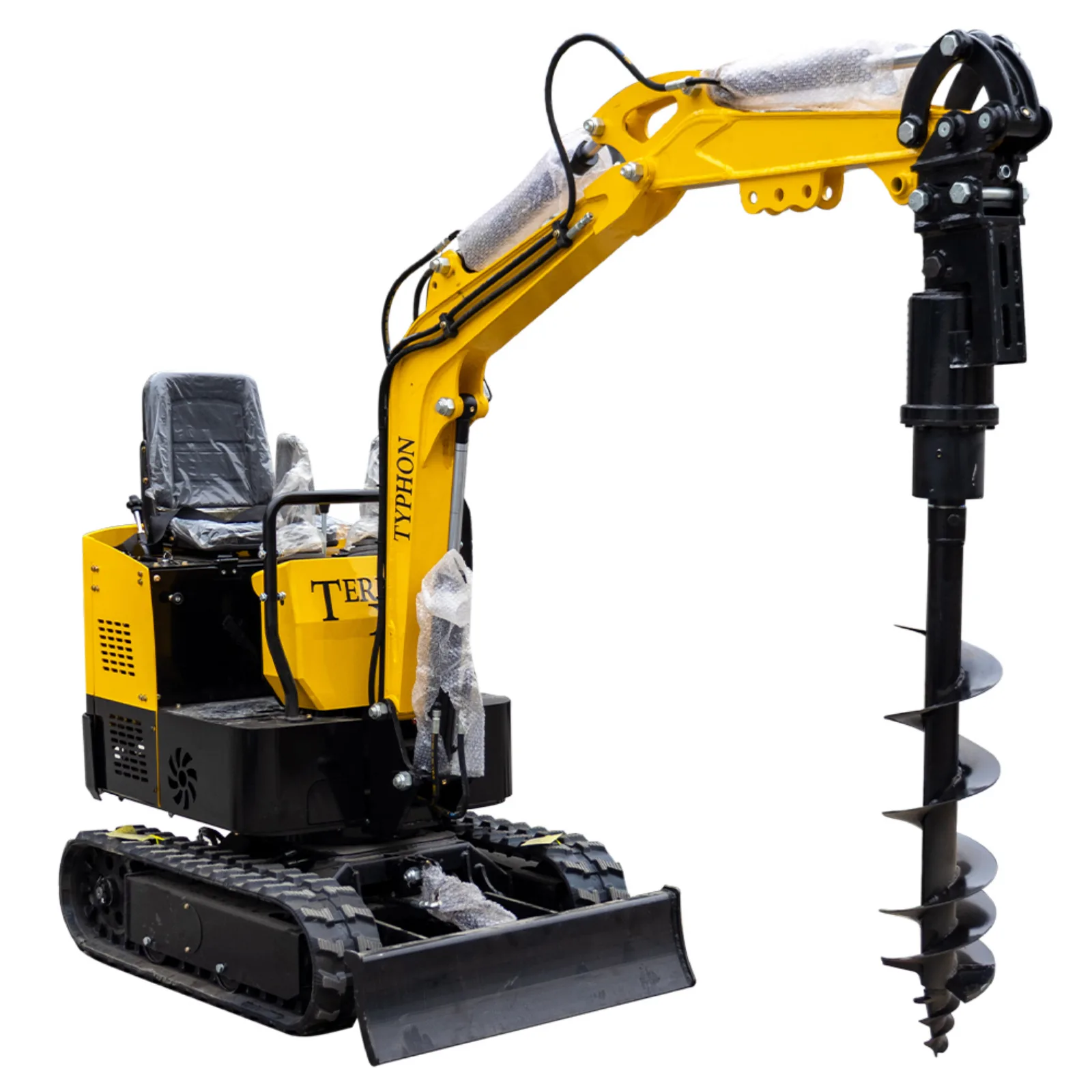 TYPHON Attachments Auger Drill Attachment for Mini Excavators Machinery USA View 5