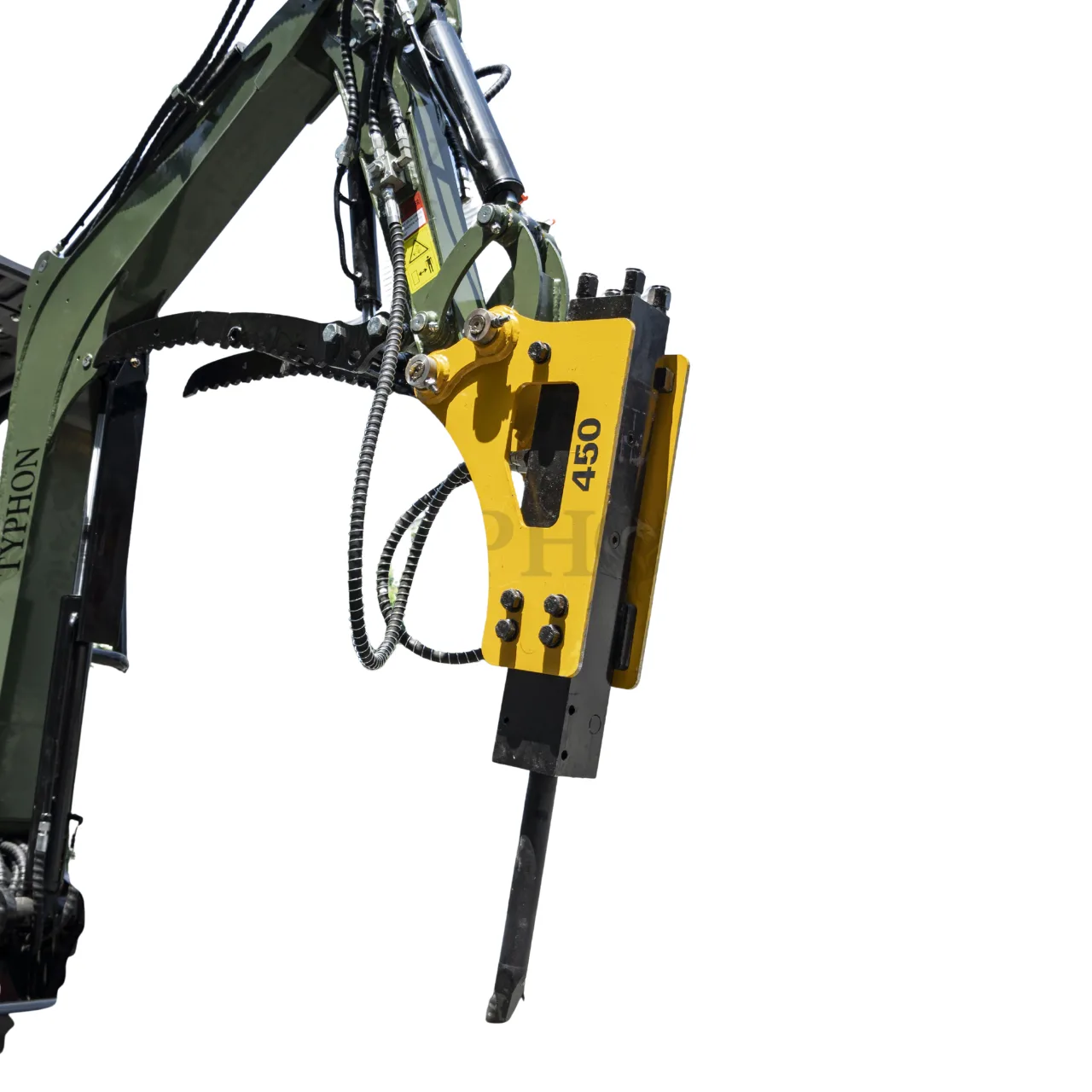 Hydraulic Hammer Attachment Hydraulic Breaker Hammer for TERROR XXV and other 2.1-3 Ton Mini Excavators USA View 5