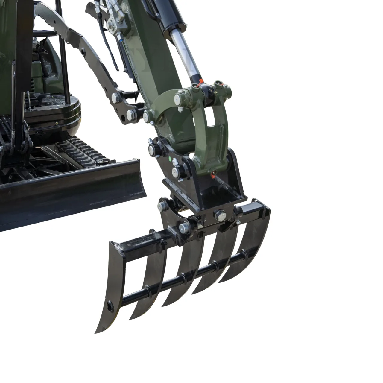 Mini Excavator Rake Compact Attachment General for for TERROR XXV and other 2.1-3 Ton Mini Excavators USA View 5