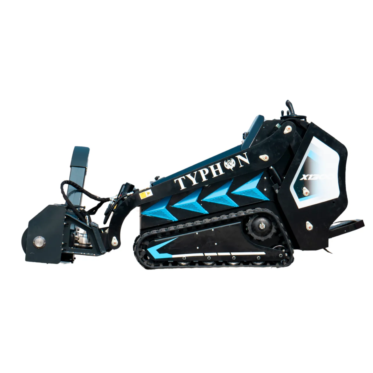 1100mm Hydraulic Snow Blower Attachment for TYPHON STOMP X1300 & STOMP 509 Mini Skid Steers View 5