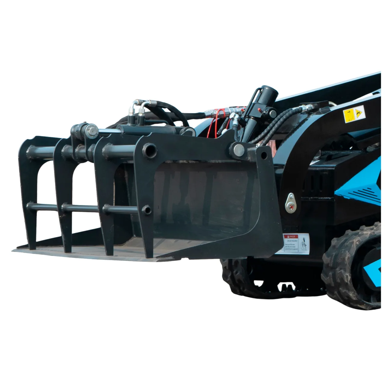 Heavy-Duty Solid Bottom Grapple Bucket for TYPHON STOMP X1300 & STOMP 509 Mini Skid Steers View 5