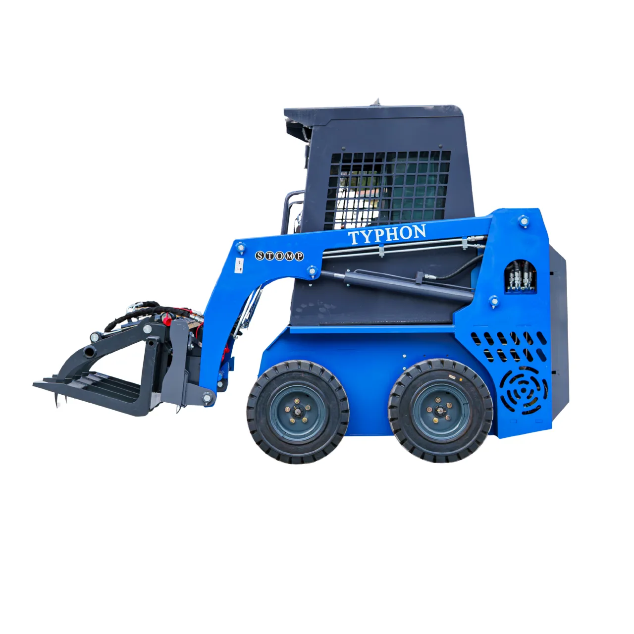 Hydraulic Wood Grabber Attachment Mini Skid Steer TYPHON STOMP X1300 & STOMP 509 View 5