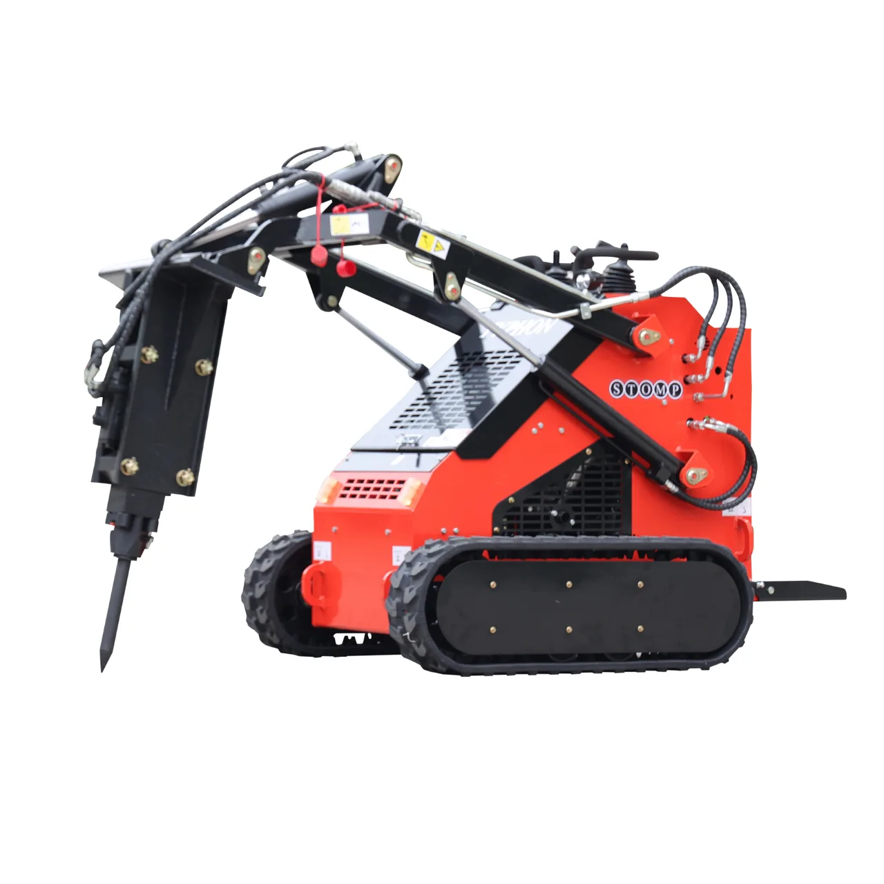 Skid Steer Loader Hydraulic Hammer Concrete Breaker Attachment USA View 5