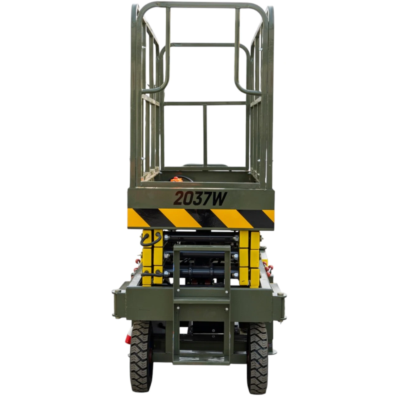 TYPHON xFlex-2037W Walk-Behind Scissor Lift comes with 20ft Working Height and Manual outriggers 1102 lbs load capacity 110V Electric View 5