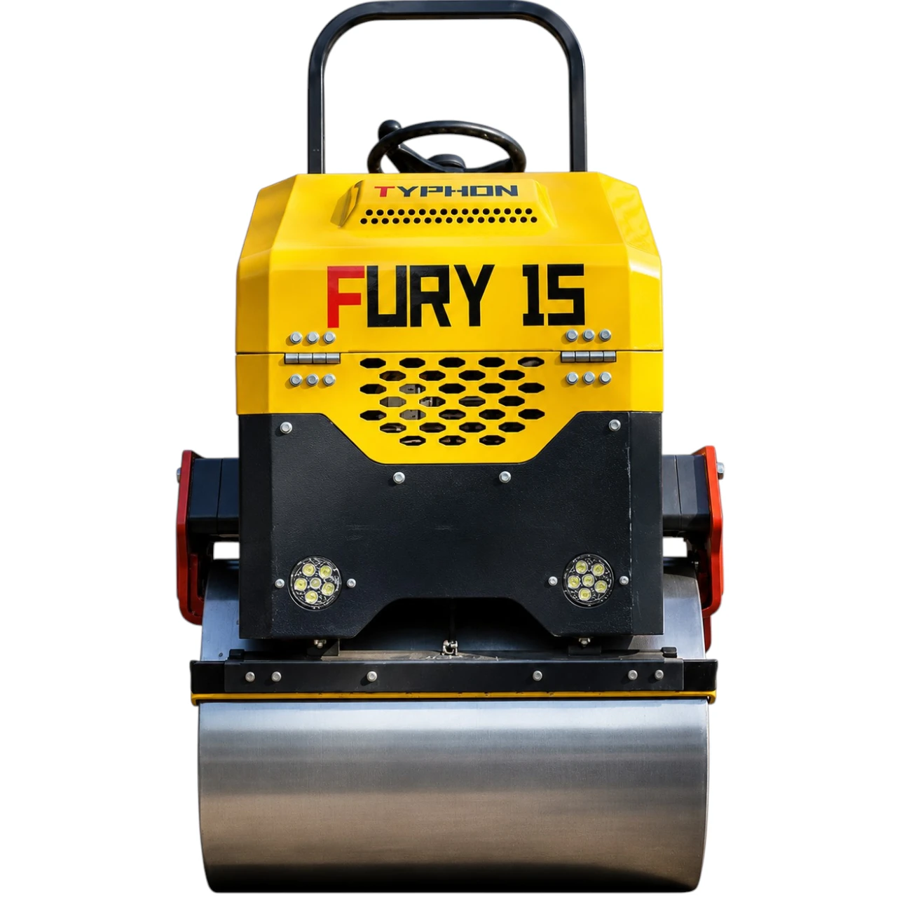 TYPHON FURY 15 Mini Road Roller 1.5Ton 13.5 hp B&S Gas Engine Hydraulic Steering View 5