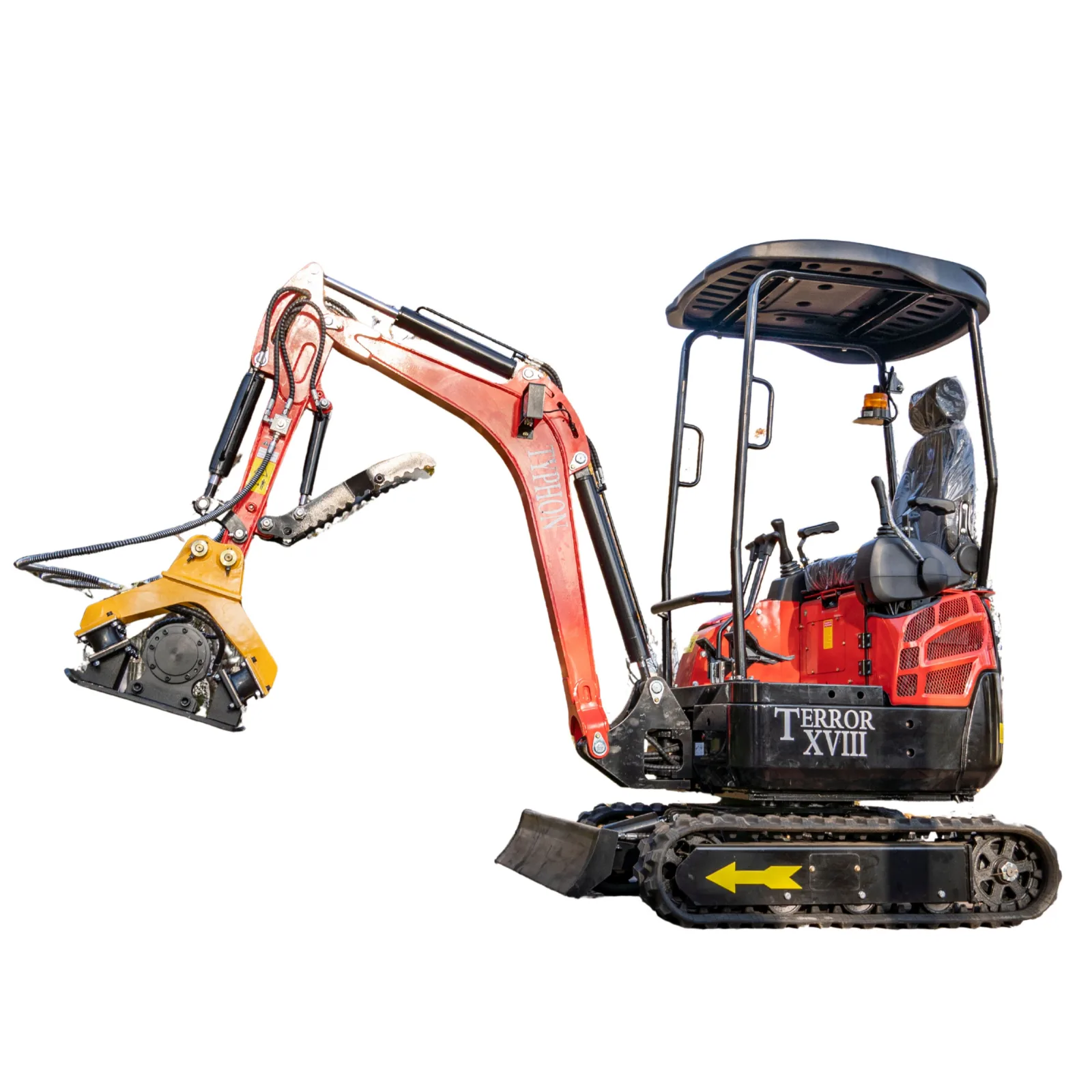 TYPHON Compatible Hydraulic Plate Compactor Attachment for Mini Excavators 1 Ton to 2 Ton View 5