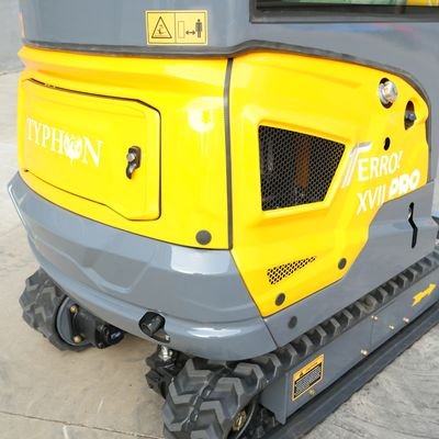 TYPHON TERROR XVII PRO Prestige Edition Mini Excavator 4000LB Kubota D902 Diesel, Enclosed Cab with AC/Heat, Hydraulic Thumb View 26