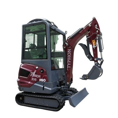 TYPHON TERROR XVII PRO Prestige Edition 4000 lb Enclosed Mini Excavator with Kubota Power & Advanced Hydraulics View 13
