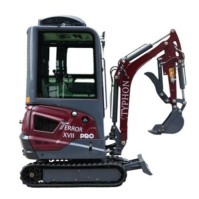 TYPHON TERROR XVII PRO Prestige Edition 4000 lb Enclosed Mini Excavator with Kubota Power & Advanced Hydraulics View 16