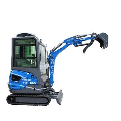 TYPHON TERROR XVII PRO Prestige Edition – Enclosed Mini Excavator with AC, Heater & Ergonomic Comfort View 2