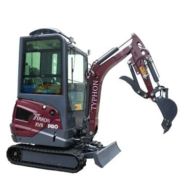 TYPHON TERROR XVII PRO Prestige Edition 4000 lb Enclosed Mini Excavator with Kubota Power & Advanced Hydraulics View 15