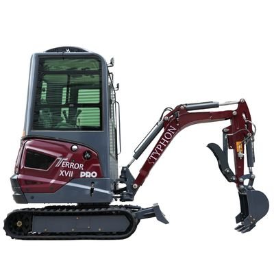 TYPHON TERROR XVII PRO Prestige Edition 4000 lb Enclosed Mini Excavator with Kubota Power & Advanced Hydraulics View 17