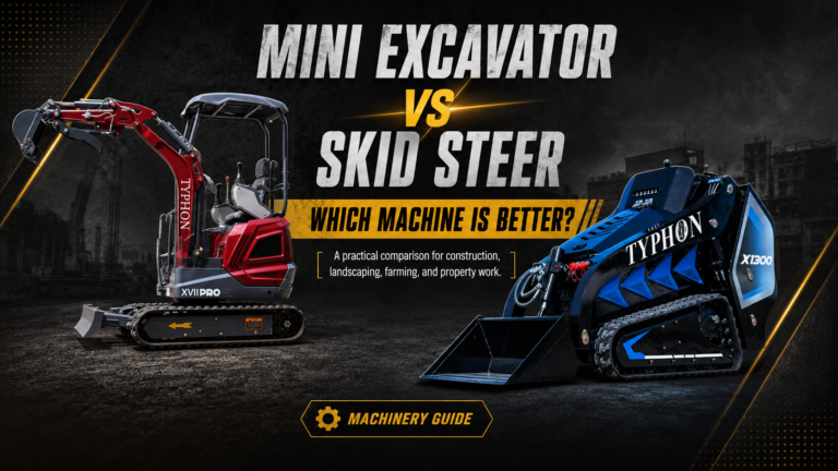 Mini Excavator vs Skid Steer: Which Machine Is Better?