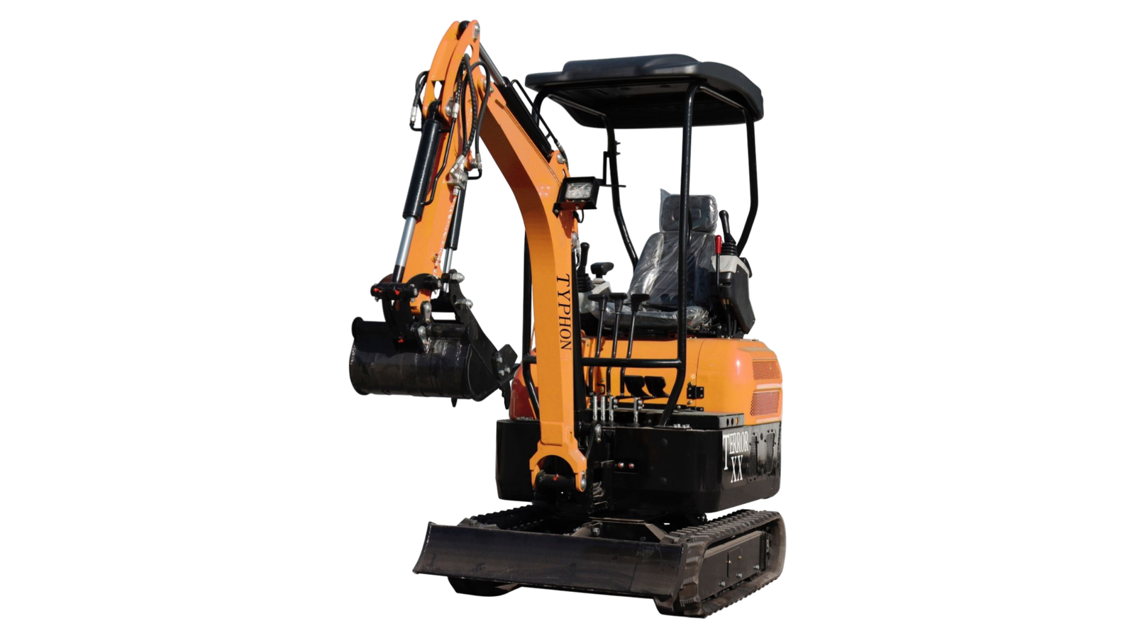 Sunset Yellow TYPHON TERROR XX mini excavator