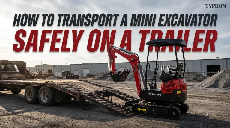 How to Transport a Mini Excavator Safely on a Trailer