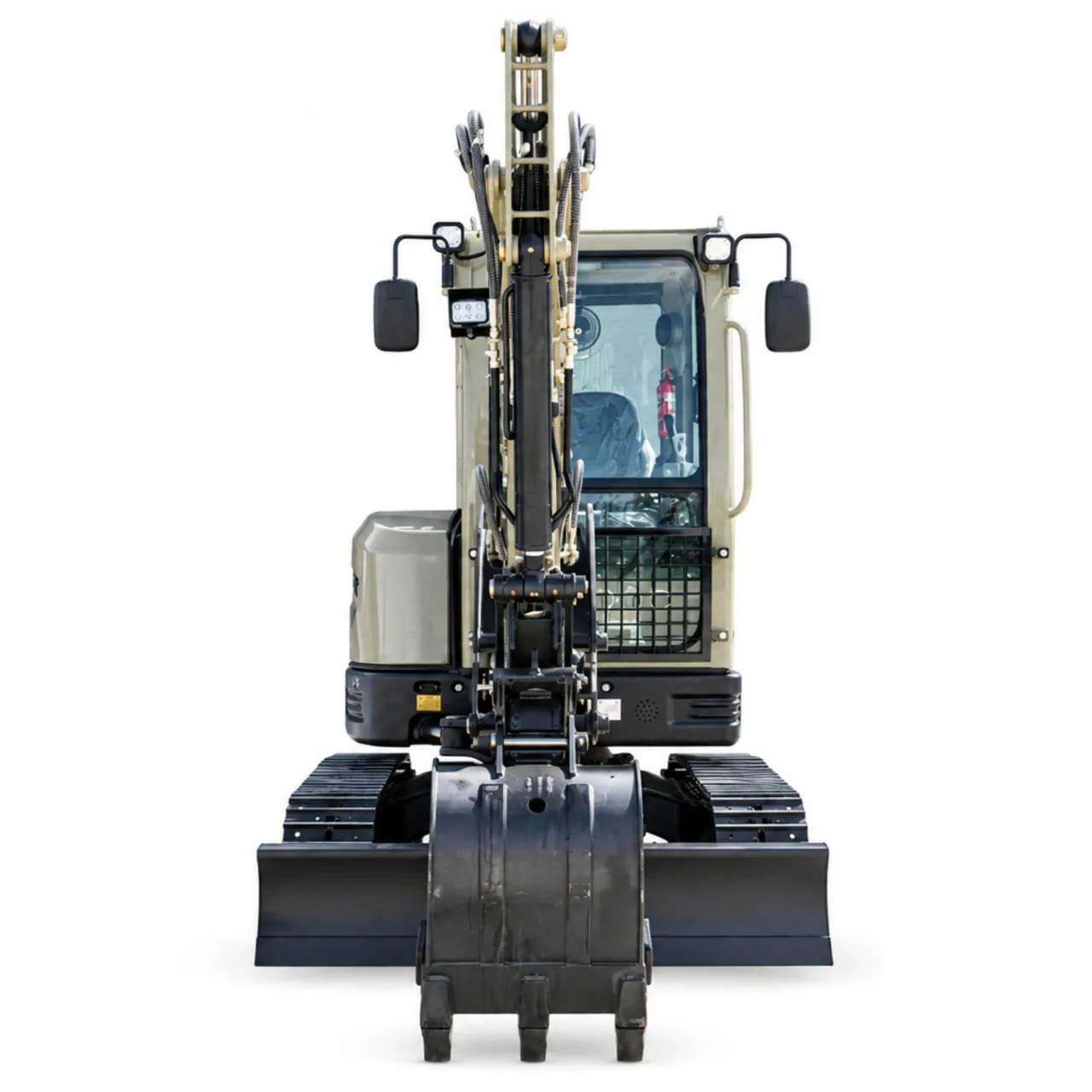 TYPHON TERROR IV PROPACT 9,000 lb Mini Excavator – Kubota D1703, AC/Heat Cab & Metal Tracks - Image 3
