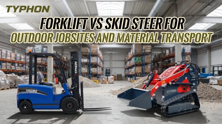 Forklift vs Skid Steer for Outdoor Jobsites and Material Transport