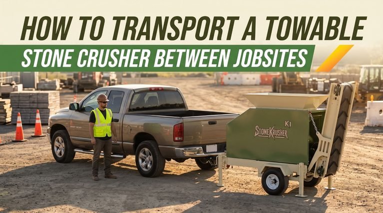 How to Effortlessly Move a Towable Stone Crusher Between Jobsites